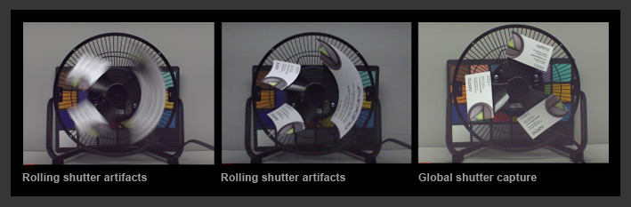 Rolling shutter artifacts